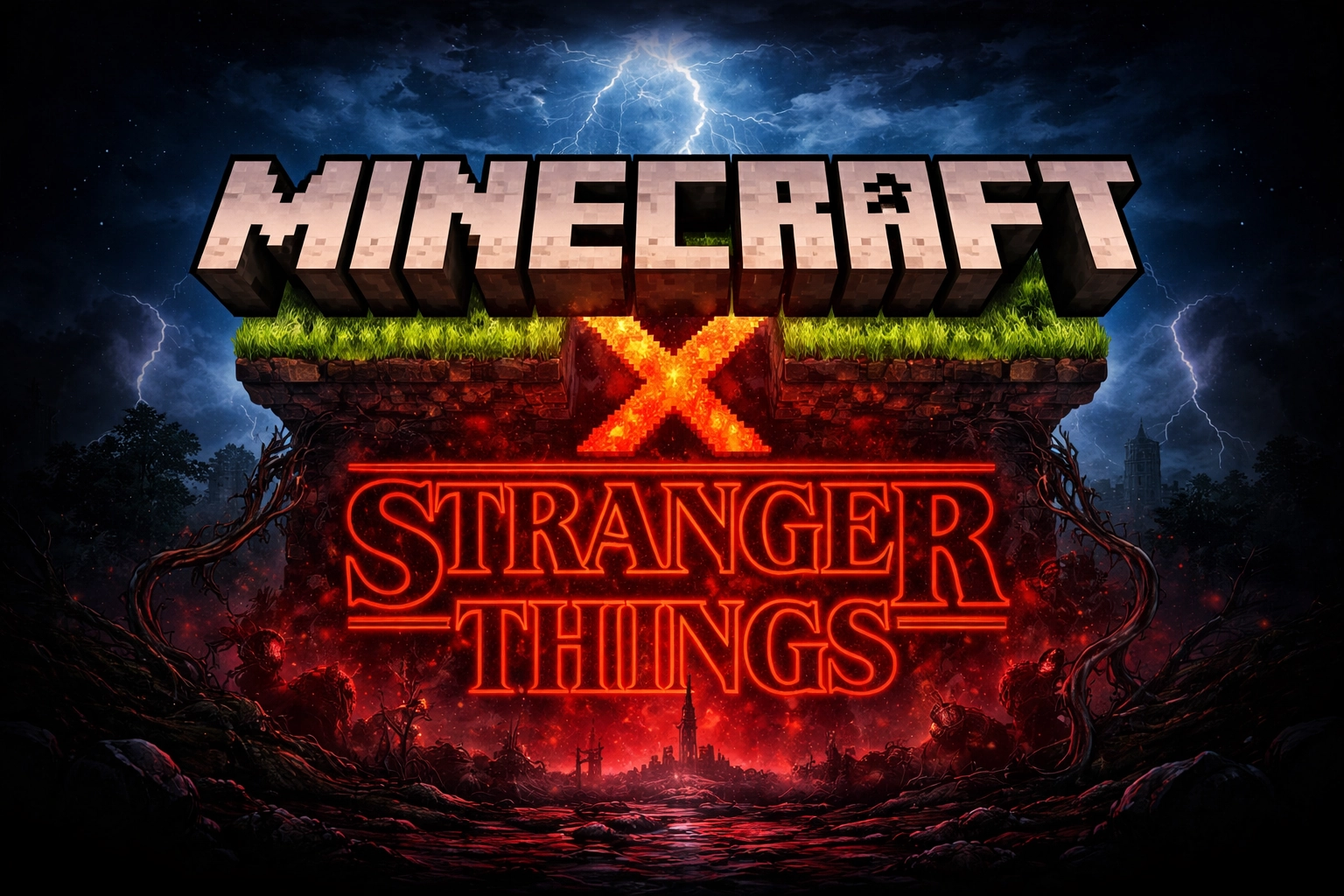 Minecraft X Stranger Things